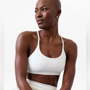 NWT Athleta Transcend Scoop White Bra Size Large  (Best for A-C Cups)
